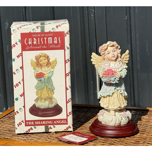 House Of Lloyd Christmas Around The World The Sharing Angel Statue 1997 Vintage